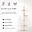 Adjustable Height Floor-to-Ceiling Vertical Cat TreeCat Climbing Tower