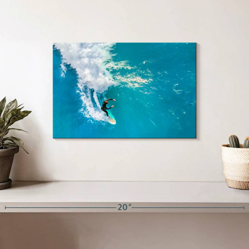 Fearless Surfer, 8" H x 12" W