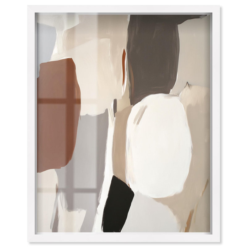 Art abstrait bohème de la division des avions II par Art Remedy, cadre blanc, 30 x 36, H 37 po x l 31 po, Cadre blanc