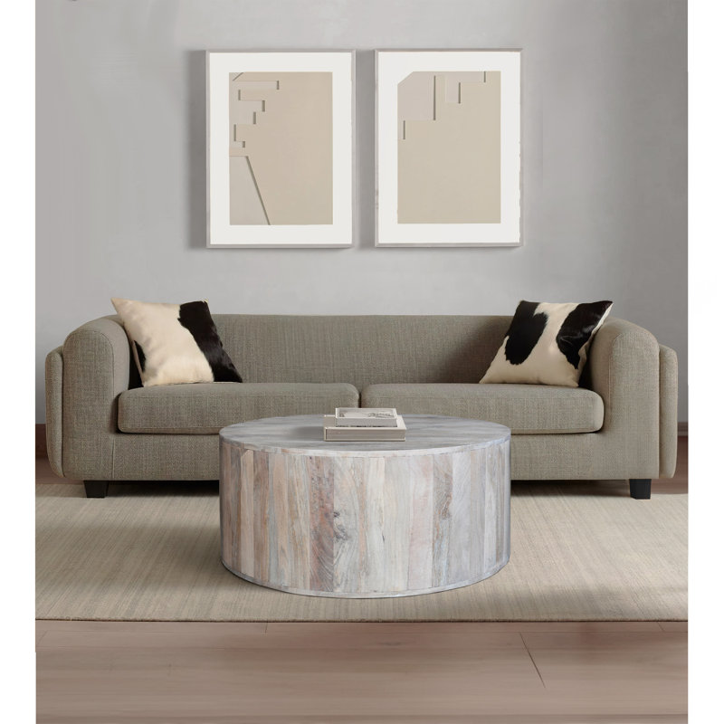 Table basse en bois massif Brittie