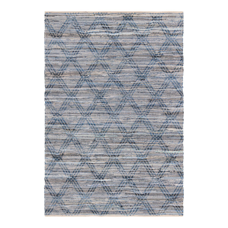 Brittnii Cotton Chevron Indoor Rug, Rectangle 6'1" x 9'
