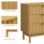 Commode 3 tiroirs avec panneau cannelé-430585832