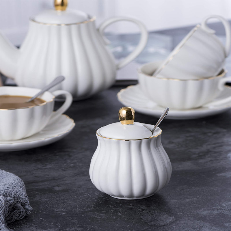 Canora Grey 240ml Solid Colour Teapot Set