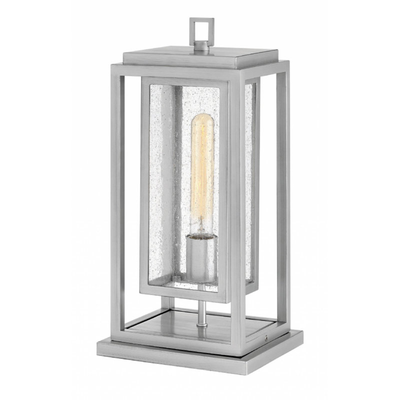 Luminaire sur mât câblé 16,5 po République, Nickel satiné