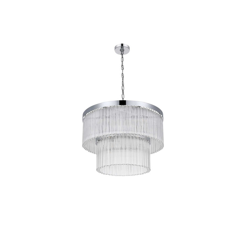 Lustre Harlow 24 po en chrome, Chrome chrome