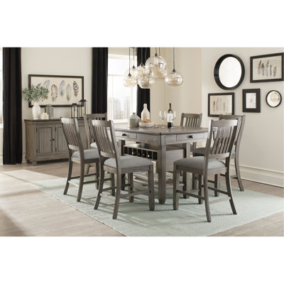 Table de rangement à hauteur de comptoir 1pc avec étagère à vin 4 tiroirs