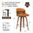Bresha Swivel Upholstered Counter Stool-94298566