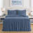 Sinclair French Country Chic Ruffle Skirt Bedspread Set-83702250-73895829