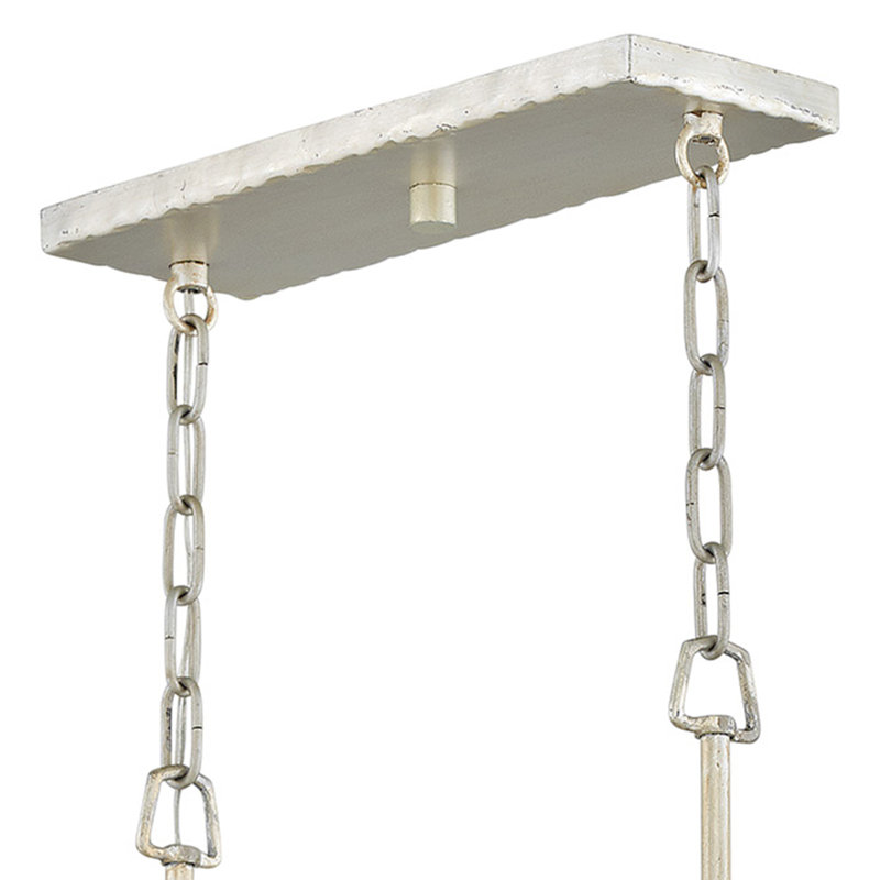 Farrah 8-Light Rectangle Chandelier, Silver