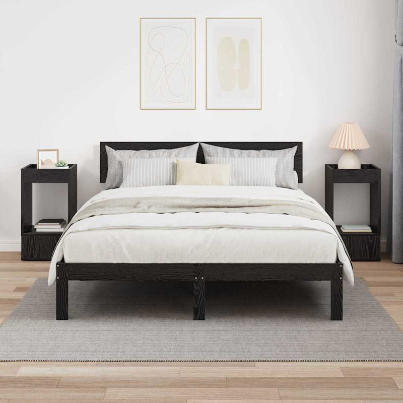 End Table, Black Oak