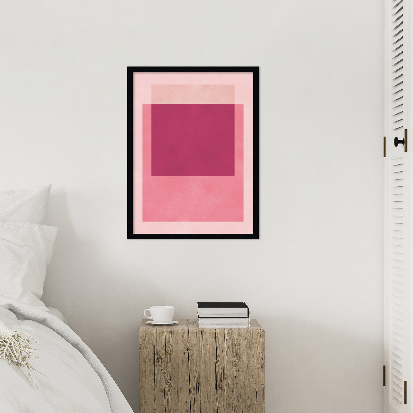 Overlapping Geometry 12 Print, Black, 25" H x 19" W