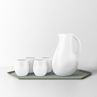 Borgen 5-Piece Goblet and Pitcher Set