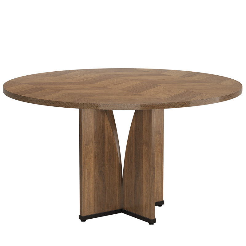 Table de conférence 39,37 po brun foncé avec base en X pour 4 personnes ou petite table de réunion (tabourets non inclus)