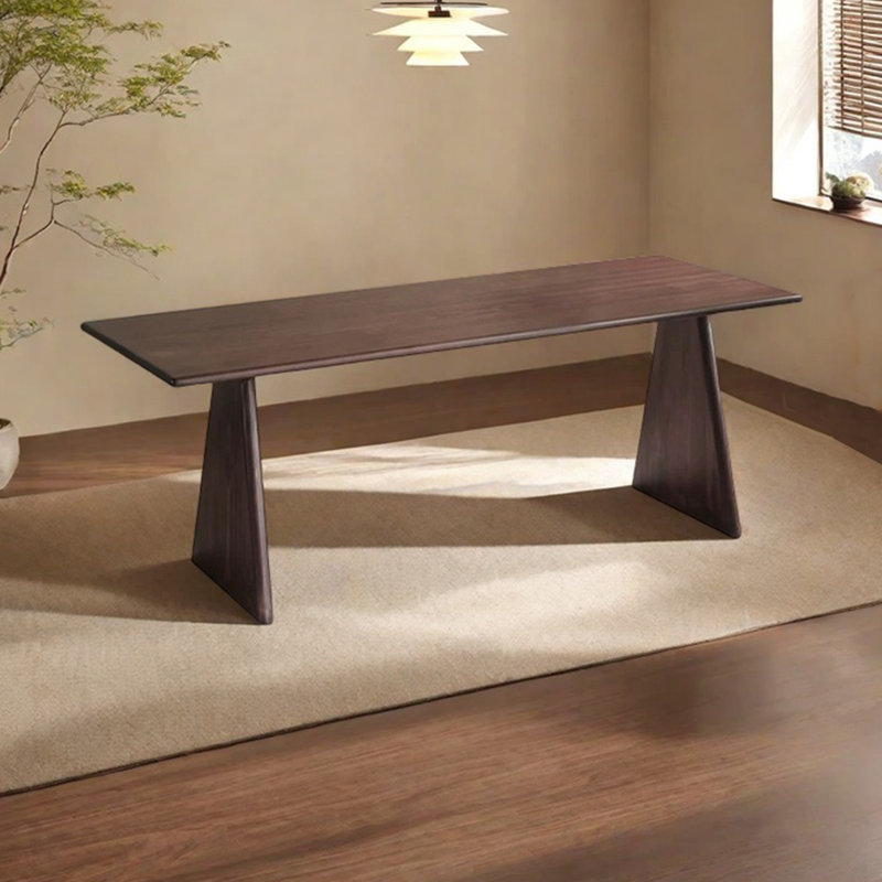 Natural dining table in solid wood, 29.52"H x 70.86"L x 31.49"W