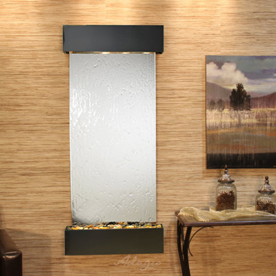 Inspiration Falls Natural Stone Fountain with Light
