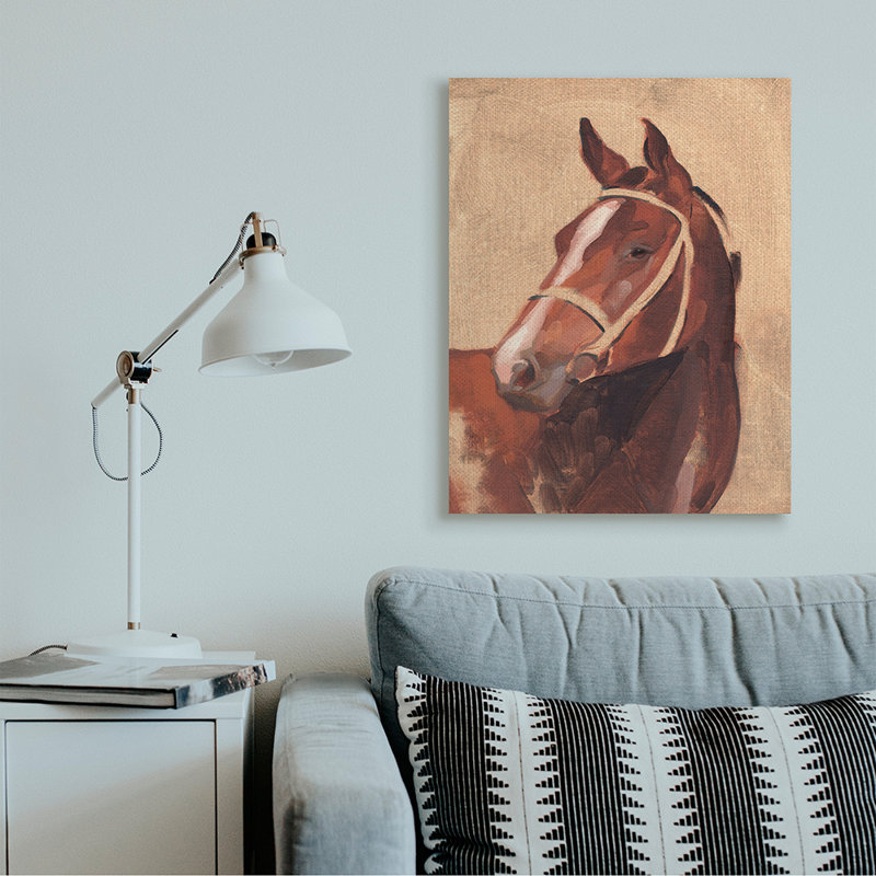 «Southwestern Vintage Horse Équestre» par Jacob Green - impression d'art graphique, Toile tendue, H 40 po x l 30 po x 1,5 po