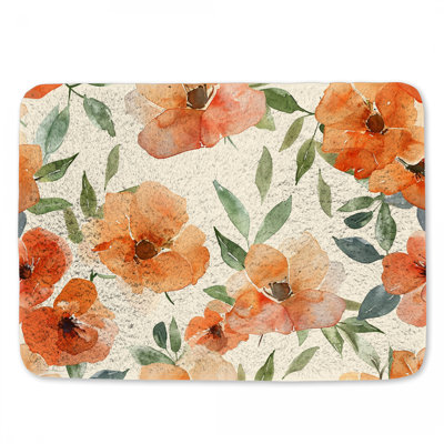 Tapis de bain en microfibre / microsuède