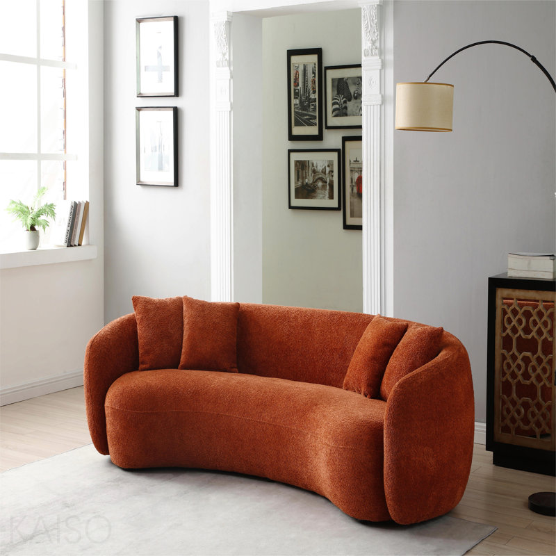 Canapé modulaire 102 pouces 5 places Boucle, Orange