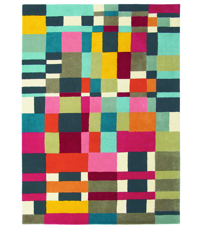 Estella Geometric Wool Hand Woven Area Rug, Rectangle 200 x 280cm