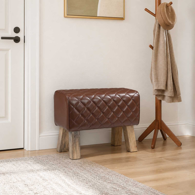 Upholstered Bench, 45cm H x 60cm L x 30cm D