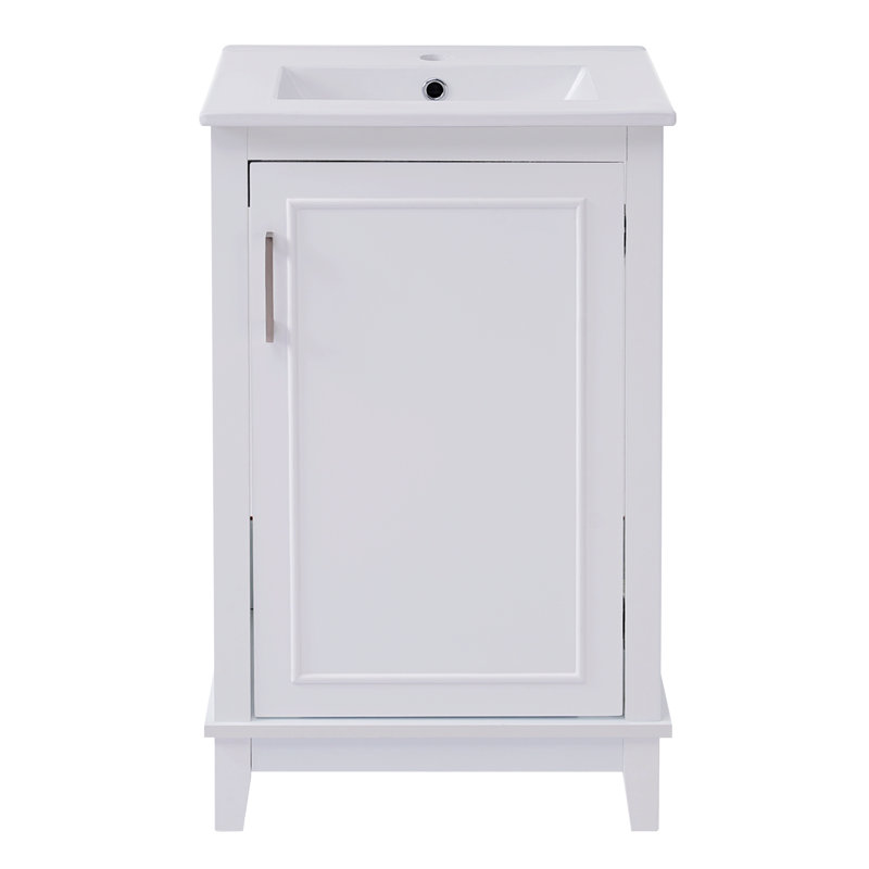Rangement pour salle de bain Swayder, Blanc