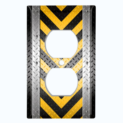 Patterned 1 - Gang Toggle Light Switch Standard Wall Plate