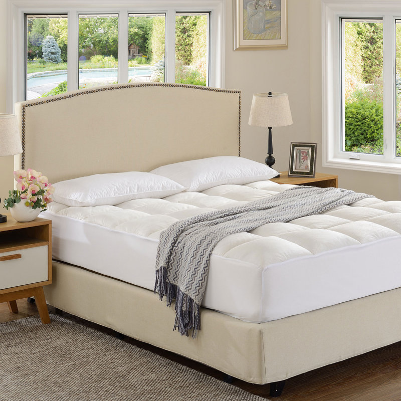 Surmatelas en duvet synthétique luxueux Delancey, Simple