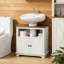 Cabinet de salle de bain pratique sous le lavabo