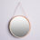 Raquel Modern Glam Round Plastic Wall Mirror 17.5 Inches