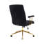 Fauteuil de bureau texturé noir et doré-1709529121