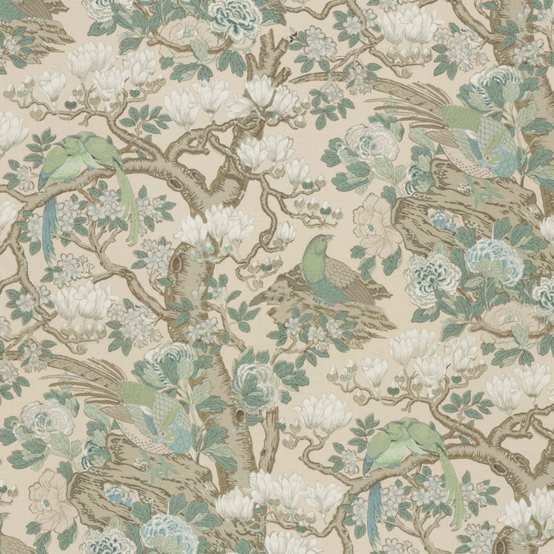 Rockbird Signature 100% Linen Fabric, Soft Blue