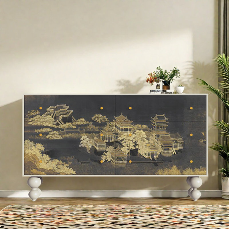 Armoire de rangement à 6 tiroirs Modern Light Luxury