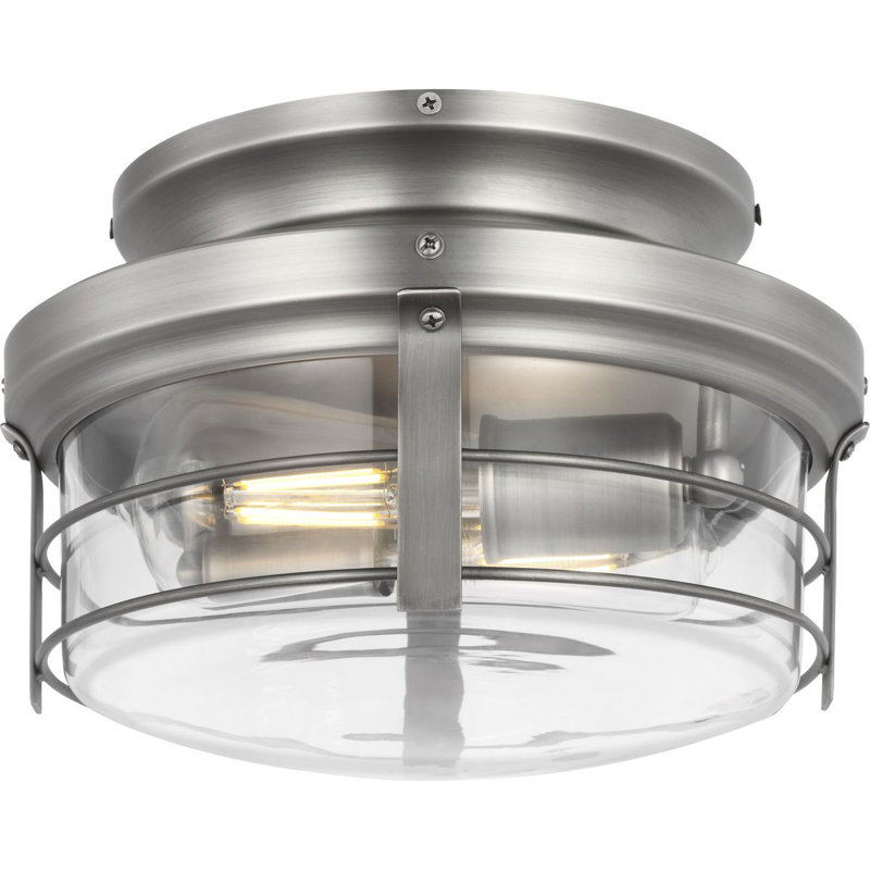  2-Light Ceiling Fan Light Kit, Antique Nickel