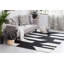 Tapis géométrique en jute / sisal noir / gris / ivoire Lemaster-755198727