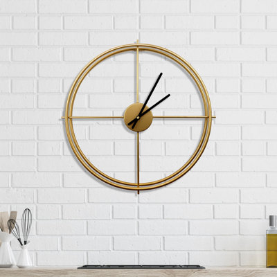 Ashcraft Larry's Minimalist Iron Wall Clock - 50 cm / 19.7 in