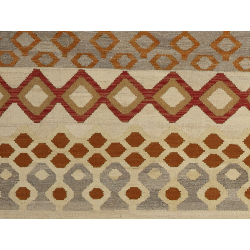 Geometric Area Rug in Brown