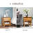 Corrigan Studio® Modern Bedside Table Nightstand, Living Room End Table, Side Table With Drawer And Shelf, Walnut Brown