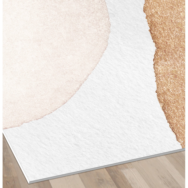 Derryck Vinyl Machine Printed Area Rug, Rectangle 133 x 200cm