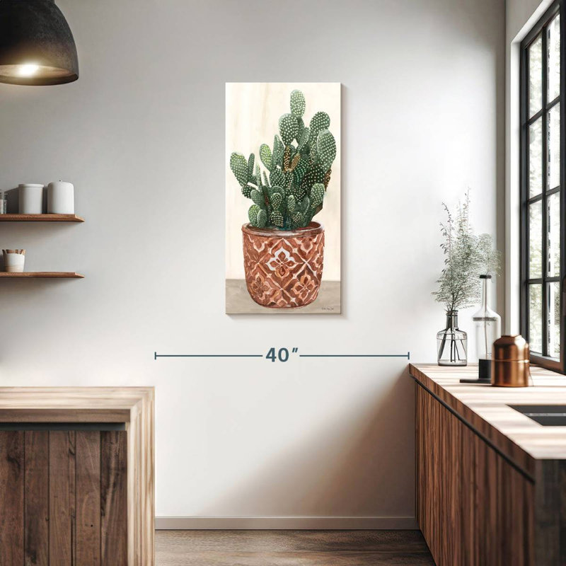 Cactus In Pot II, 36" H x 18" W