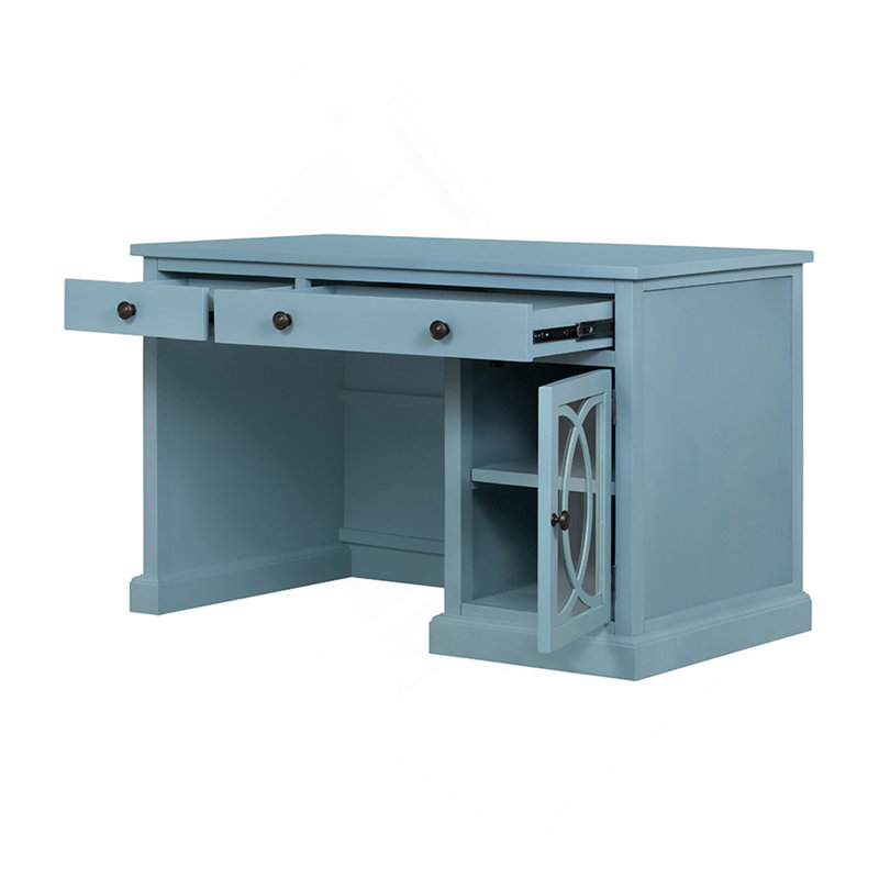 Bureau bleu 50 x 26 x 31 po, Bleu