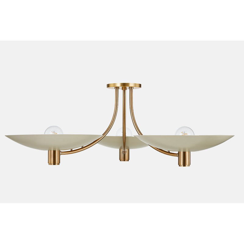 Plafonnier semi-encastré 6 lumières Rossie