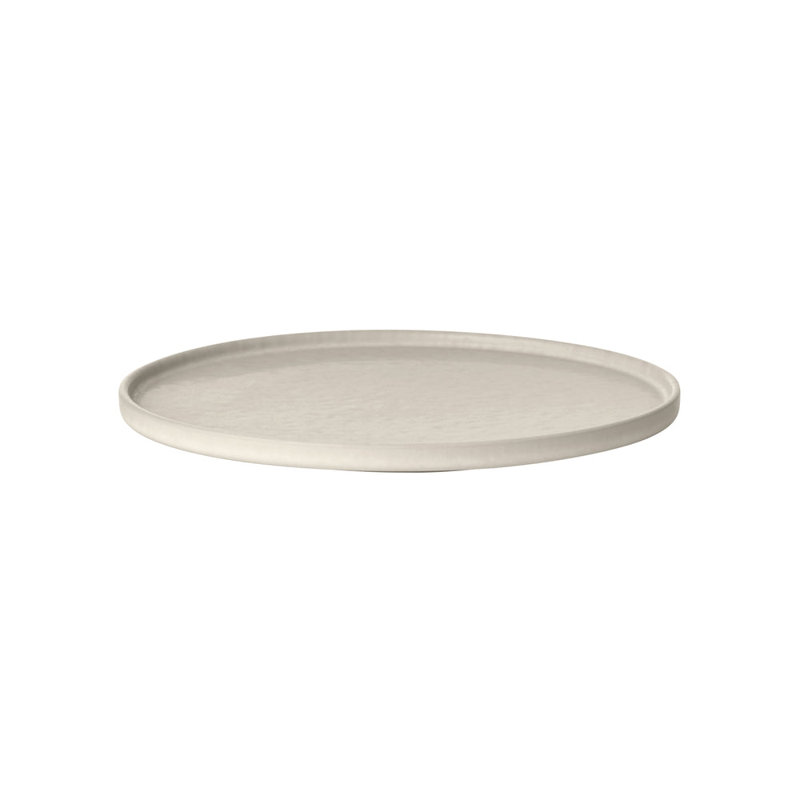 MAKOTO Japanese Style Stoneware Dessert Plate, Moonbeam (beige)