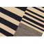 Tapis rectangulaire en laine tissé à plat rectangulaire gris / noir / beige 5 pi 6 po x 8 pi Herefordshire
