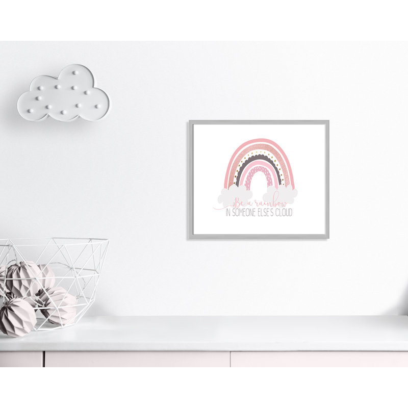 Être un arc-en-ciel, H 21,5 po x l 25,5 po x P 1,19 po, Encadré de boîte argent