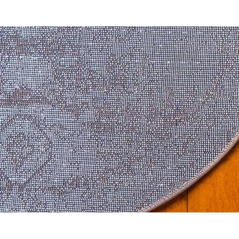 Varonique Geometric Indoor Rug, Round 5'