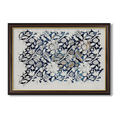 Watercolour for Printed Fabric Design: Wey, c. 1882-1883-William Morris-Custom Framed Canvas