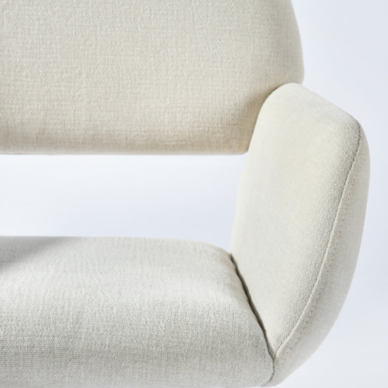 Chaise de bureau d'étude pour enfants et adolescents avec fonction pivotante, Blanc