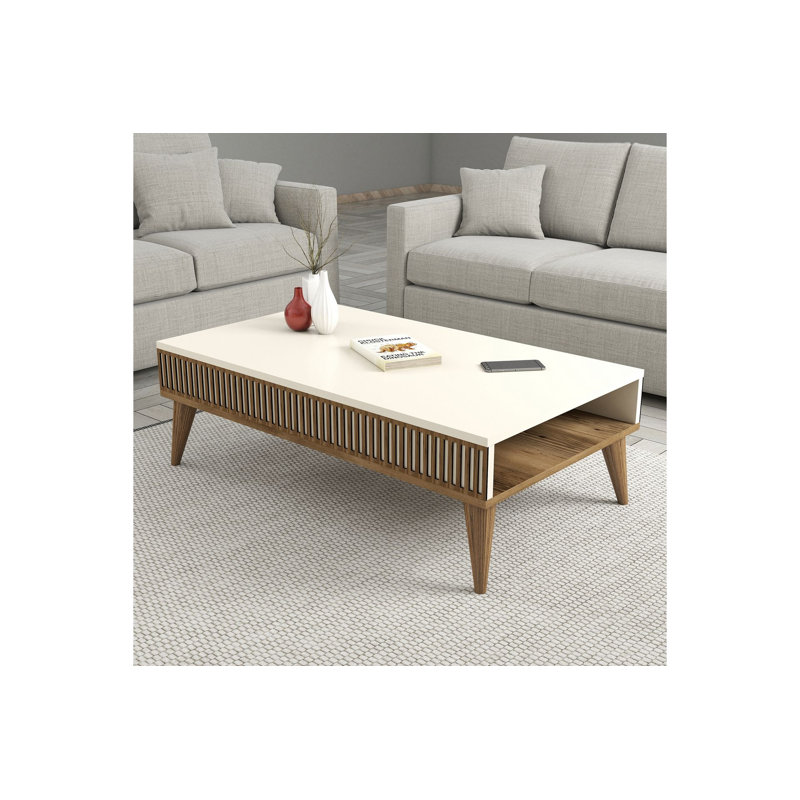 Table basse Milan, Beige / brun