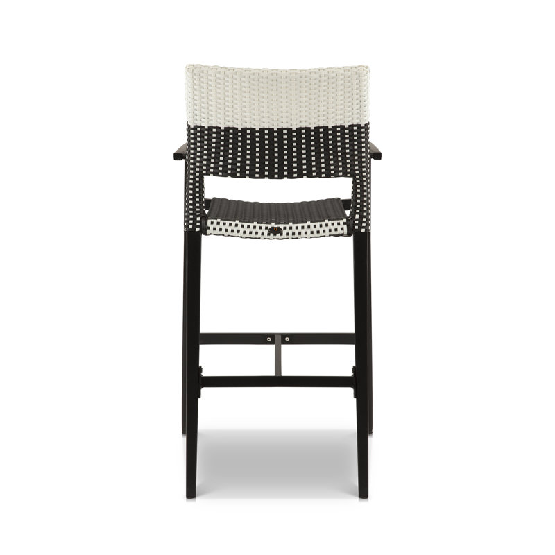Chloe Stacking Bar Arm Chair, Black