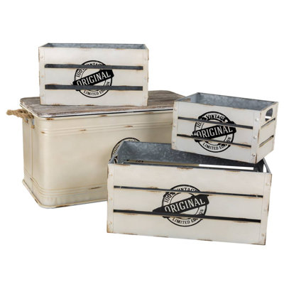 4 Piece Blanket Chest Set